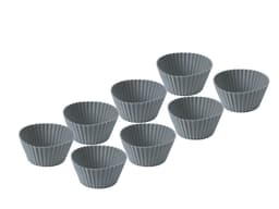 Muffin moulds 8 pcs grey silic