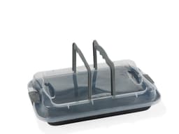 Frying dish w/lid grey Funktio