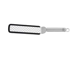 Rösle Spatula with holes and bent 32 x 5 cm Steel/Black