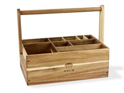HOLM Utility caddy 36.3 x 22.2 x 28.1 cm Acacia wood