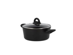 Pot with glass lid Ceramica 2.5 liter Black Alu/ceramic