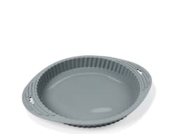 Flan mould round grey silicone