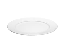 Pillivuyt Plissé plate flat Dia 22 cm White
