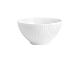Pillivuyt Plissé Skål Dia 14 cm 50 cl Hvid