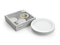 Pillivuyt Michelle plate flat Dia 26 cm 4 pcs White