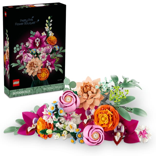 LEGO Botanicals Vakker bukett med rosa blomster 10342
