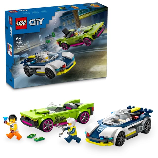 LEGO City Politibil på muskelbil-jakt 60415