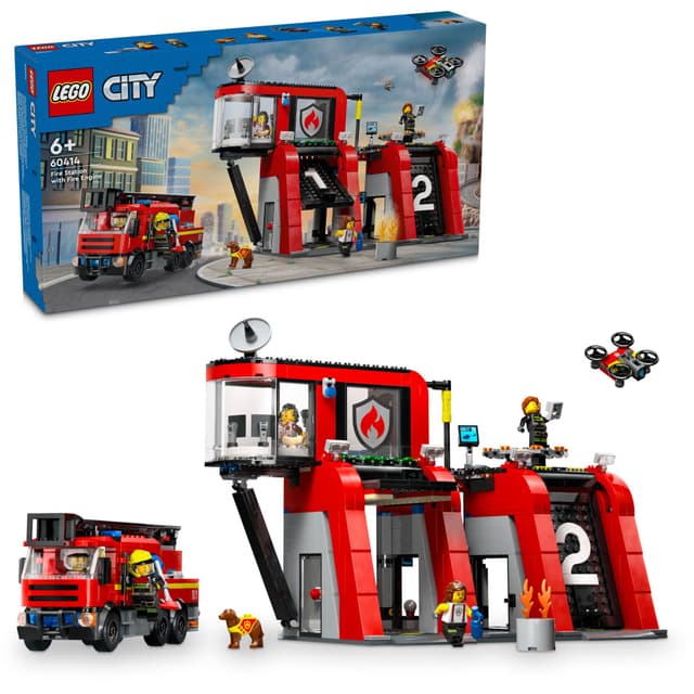 LEGO City Brannstasjon med brannbil 60414