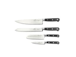 Sabatier Licorne Knife set 4 parts Steel/Black