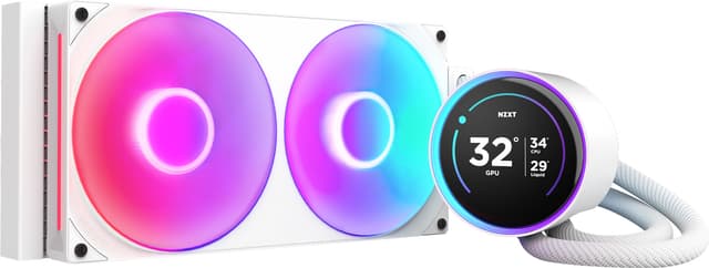 NZXT Kraken 280 Elite V2 RGB CPU vannkjøler (hvit)
