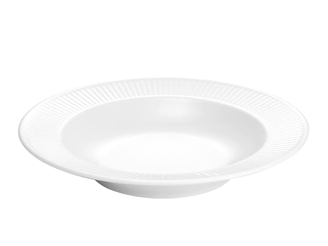 Pillivuyt Plissé Plate deep Dia 28 cm White