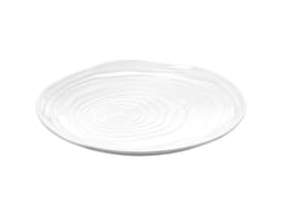 Pillivuyt Boulogne plate flat Dia 21 cm White