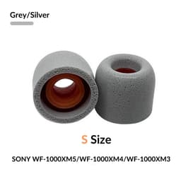 Sony WF-1000XM4 øreputer memory foam av hodetelefondeler - Størrelse liten - Sølv