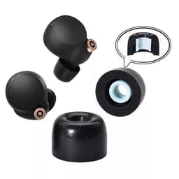 Sony WF-1000XM4 ørepuder memory foam fra hovedtelefondele - (3 forskellige størrelser S/M/L) - Sort