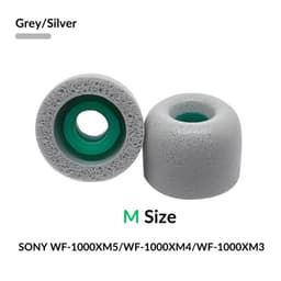 Sony WF-1000XM4 ørepuder memoryskum af hovedtelefondele - Størrelse medium - Sølv