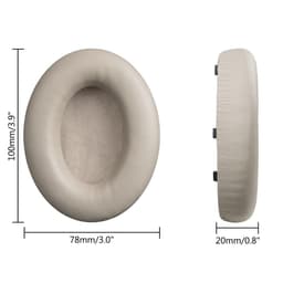 Sony WH-1000XM4 korvatyynyt osoitteesta headphoneparts - hopea