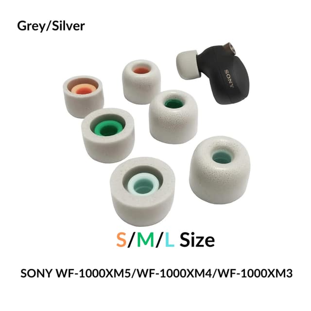WF-1000XM4 öronkuddar memory foam by headphoneparts - (3 olika storlekar S/M/L)