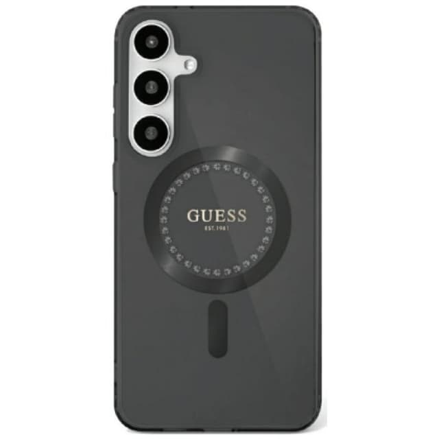 Guess Rhinestone MagSafe skal Samsung Galaxy S25 - Svart