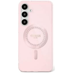 Guess Rhinestone MagSafe skal Samsung Galaxy S25 - Pink