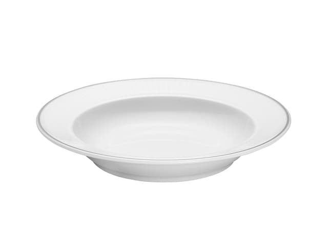 Pillivuyt Tallrik djup Vit/Platina
