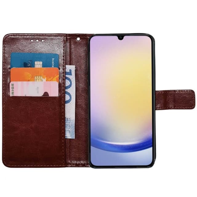 Lompakkokotelo 3-kortti Samsung Galaxy A26 5G - Ruskea