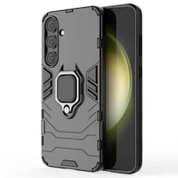 Hybrid Ring Case Samsung Galaxy S25 - Musta
