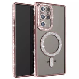 Diamond bling MagSafe kuori Samsung Galaxy S25 Ultra - Pink