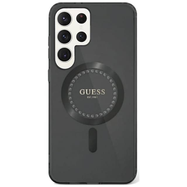 Guess Rhinestone MagSafe deksel Samsung Galaxy S25 Ultra - Svart