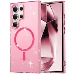 Glitter MagSafe kuori Samsung Galaxy S25 Ultra - Pink