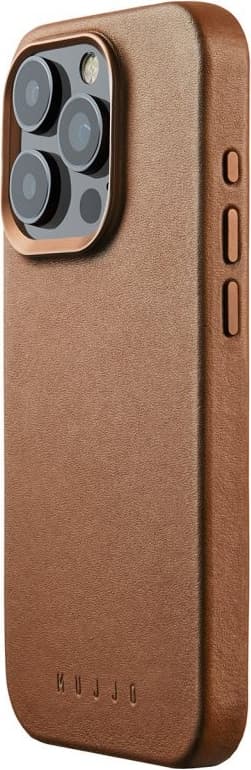 Mujjo iPhone 15 Pro mobiletui (Brun)
