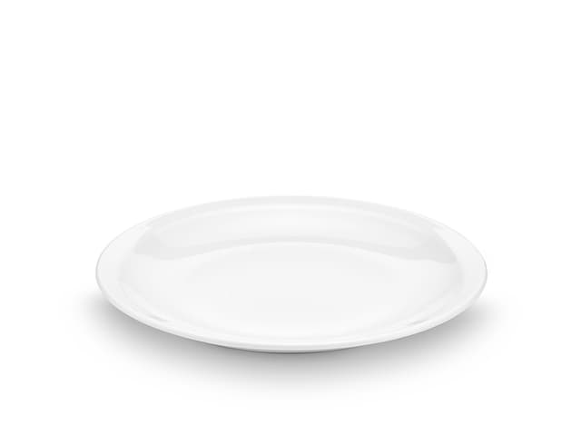 Pillivuyt Bourges plate flat Dia 20 cm White
