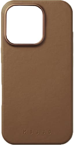 Mujjo iPhone 16 Pro mobiletui (tan)