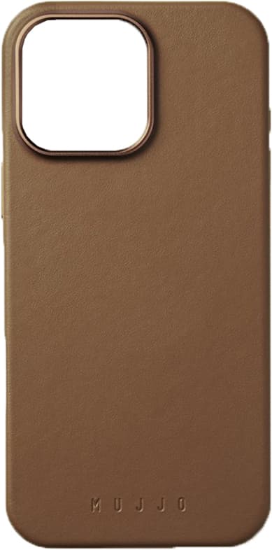 Mujjo iPhone 16 Pro Max mobildeksel (lys brun)