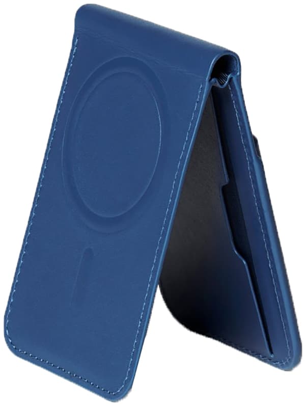 Mujjo MagSafe iPhone kortholder til mobil (blå)