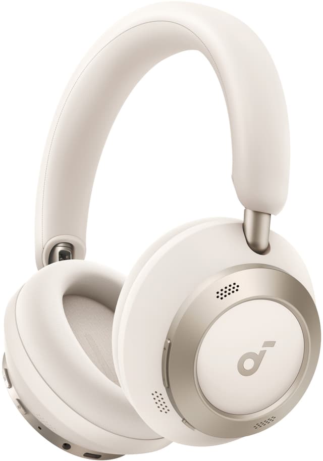 Soundcore Space One Pro trådlösa around-ear hörlurar (vita)