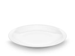 Pillivuyt Bourges plate flat Dia 24 cm White