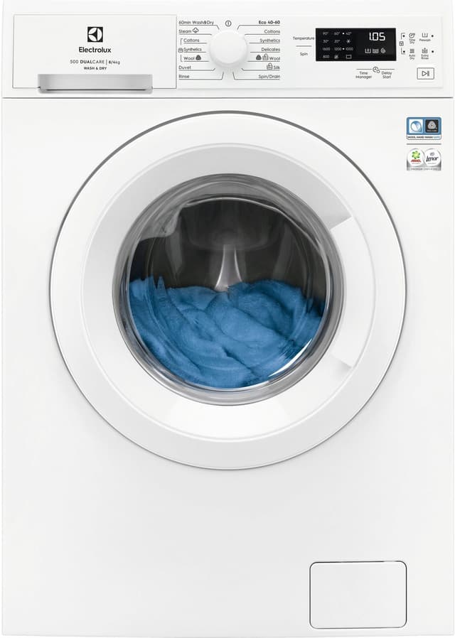 Electrolux Serie 500 Kombineret Vaskemaskine/Tørretumbler EW2W3068E4 (8/4kg)