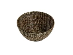 Pillivuyt Brødkurv rund Dia 21 x 9,5 cm Lys/Mørk brun