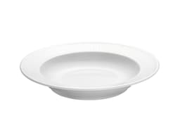 Pillivuyt Plissé plate deep Dia 22 cm White