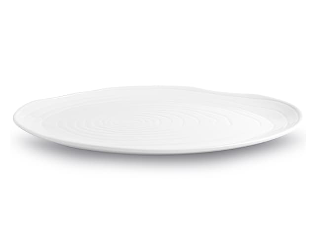 Pillivuyt Boulogne plate oval x 36 x 26 cm White