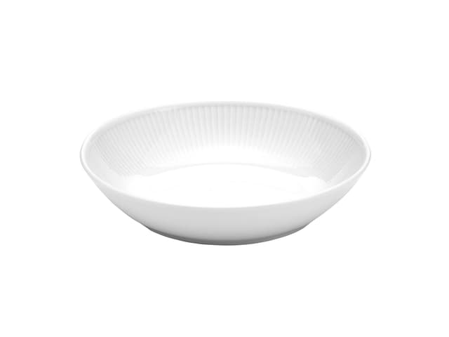 Pillivuyt Plissé Plate deep Dia 20 cm White
