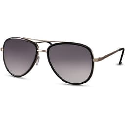 Aviator Solbriller med Gull Innfatning og Mørke Linser – Unisex Kategori 3