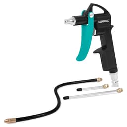 VONROC Trykluftpistol - PRO - Luftblæsepistol | Inkl. 3 ekstra dyser