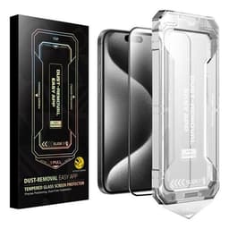 Härdat Skärmskydd med Easy Install till iPhone 15 Pro Max