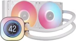 Corsair iCUE LINK TITAN 240 mm RX LCD nestejäähdytin (valkoinen)