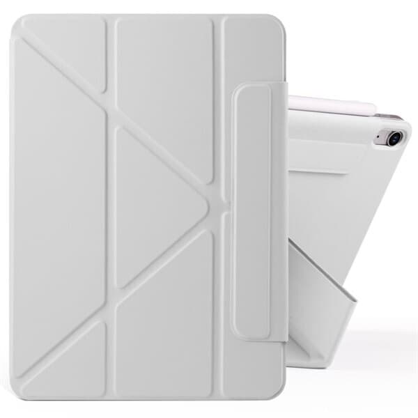 Konstläderfodral med ställ och magneter till iPad mini 6 / mini 2024 - Grå