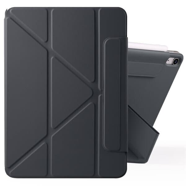 Keinonahkakotelo jalustalla ja magneeteilla iPad Mini 6 / Mini 2024 - Svart