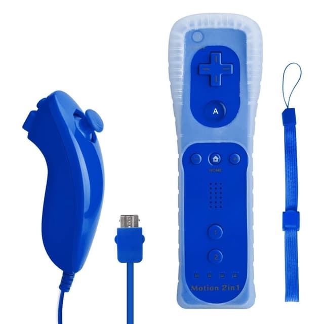 Kompatibel med Wii Controller Set Motion Plus, Bulk Dark Blue