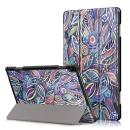 Trifoldet cover til Lenovo Tab P10 - fargerike blader