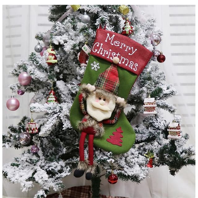 Julestrømpe Julegavesokk - Santa